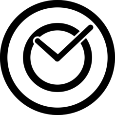 Circles With Check Mark Silhouette Svg Vector, Free Vectors File